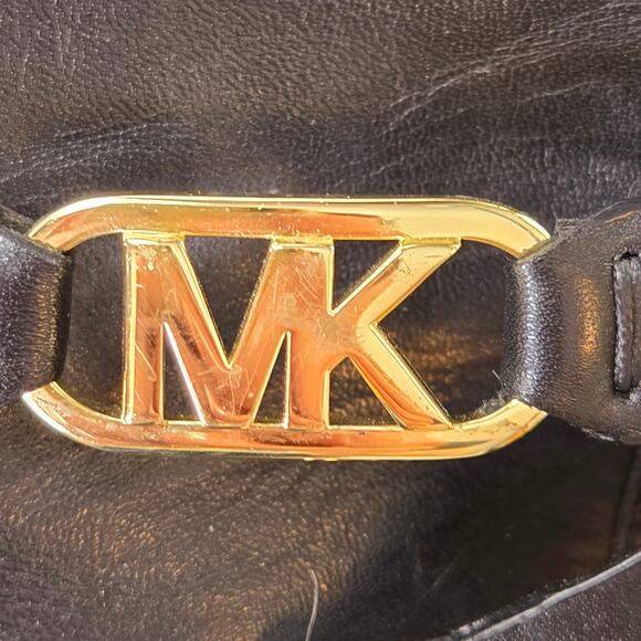 Michael Kors EUC logo winter boots 8 black brown - Picture 8 of 17